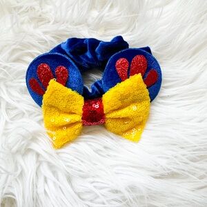 Snow White  Mouse Scrunchies Mouse Hair Tie Adult Disney Kid Hair Accessories
